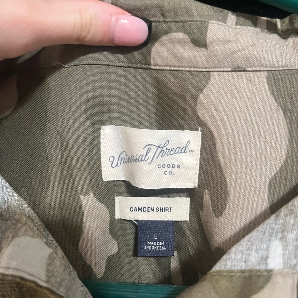 Camo button up - Picture 2 of 2